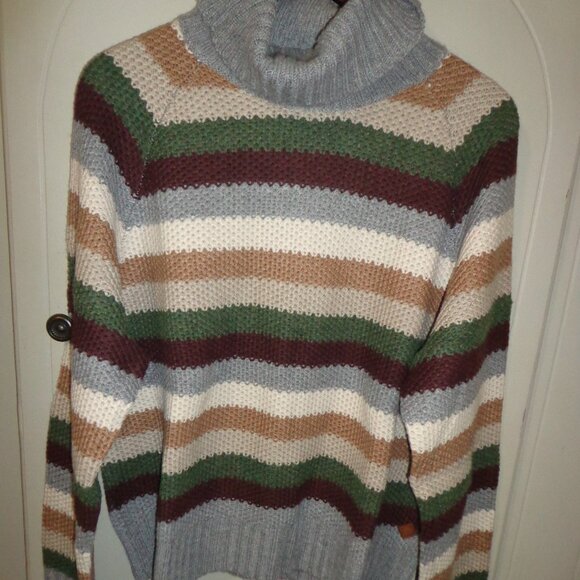 NWT Krimson Klover Jill Sweater L Turtleneck Stripes Merino Wool/Alpaca - Picture 12 of 16